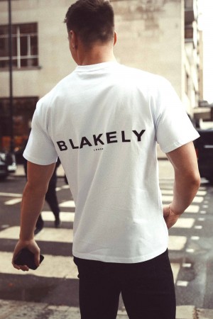 Blakely Blakely London Oversized T-Shirt Beyaz | XGP571849