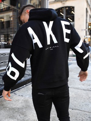 Blakely Idris Oversized Hoodie Siyah | KFQ357809