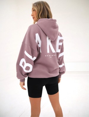 Blakely Isabel Oversized Hoodie Pembe | JLP159602