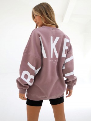 Blakely Isabel Oversized Jumper Pembe | BUK680147