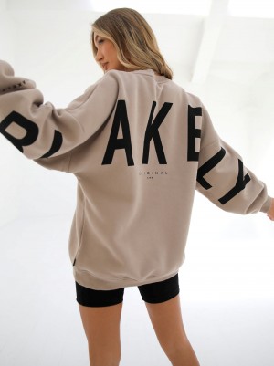 Blakely Isabel Oversized Jumper Tan | NQO024185