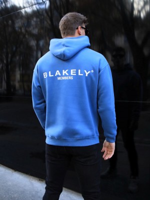 Blakely Members Relaxed Hoodie Mavi | XEV293481