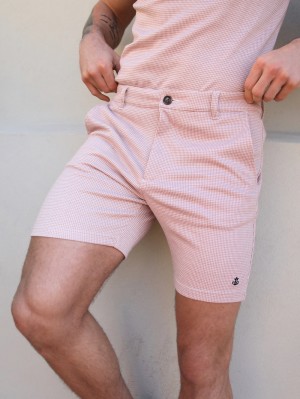 Blakely Midar Check Shorts Pembe | EFZ543627