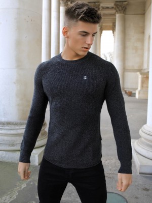 Blakely Olton Knit Jumper Charcoal | OFP387652