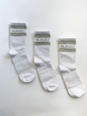 Blakely Signature Socks 3 Pack Stone | BLE093715