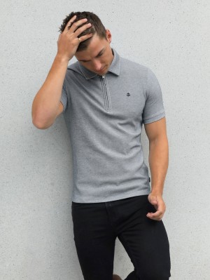 Blakely Toulon Textured Polo Gri | VDW490862