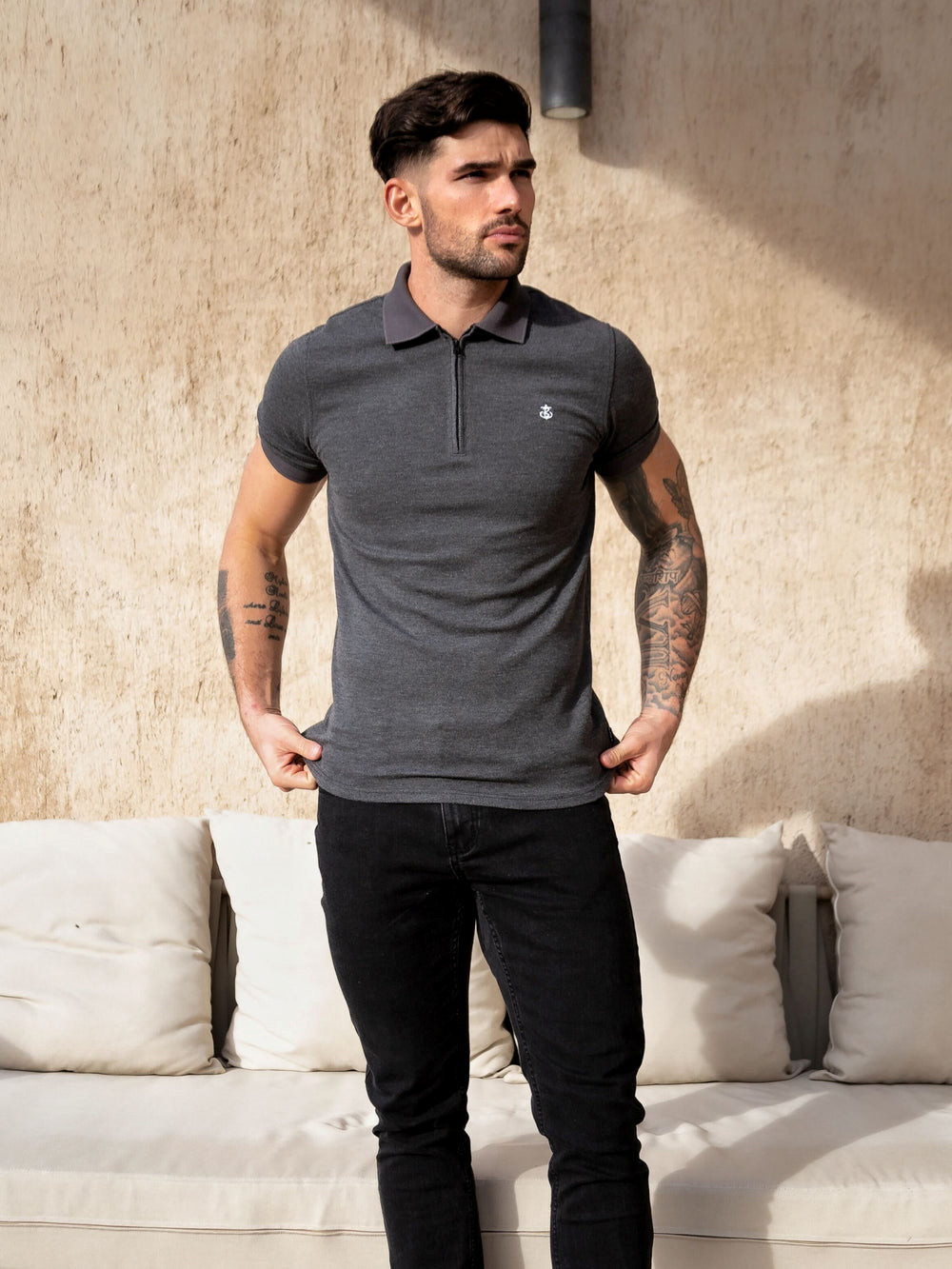 Blakely Aspen Polo Charcoal | XPG217540