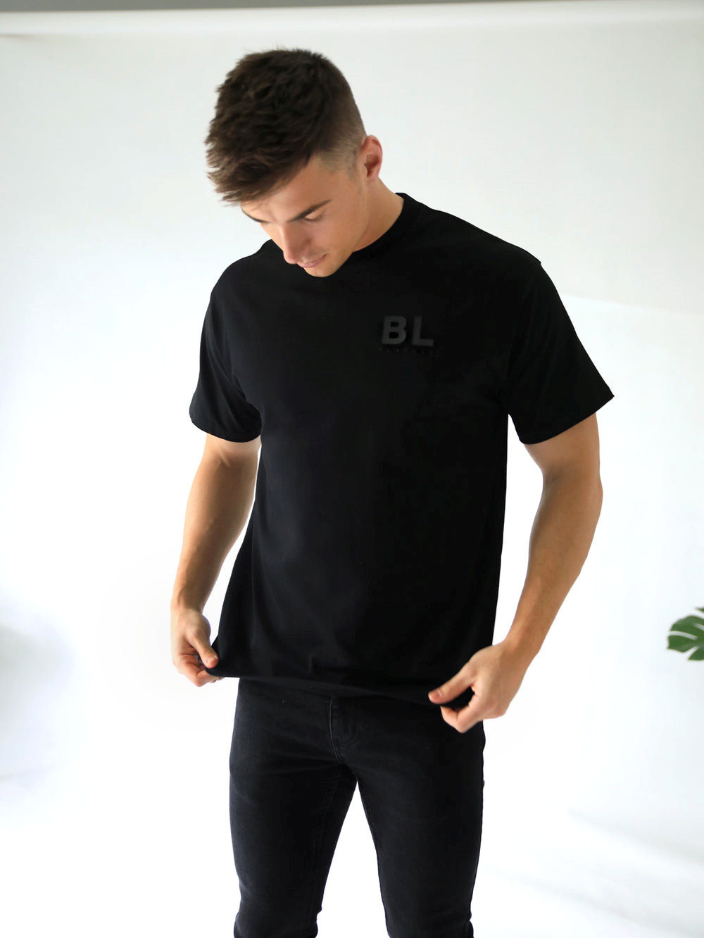 Blakely BLK Blackout Oversized T-Shirt Siyah | TCM851632