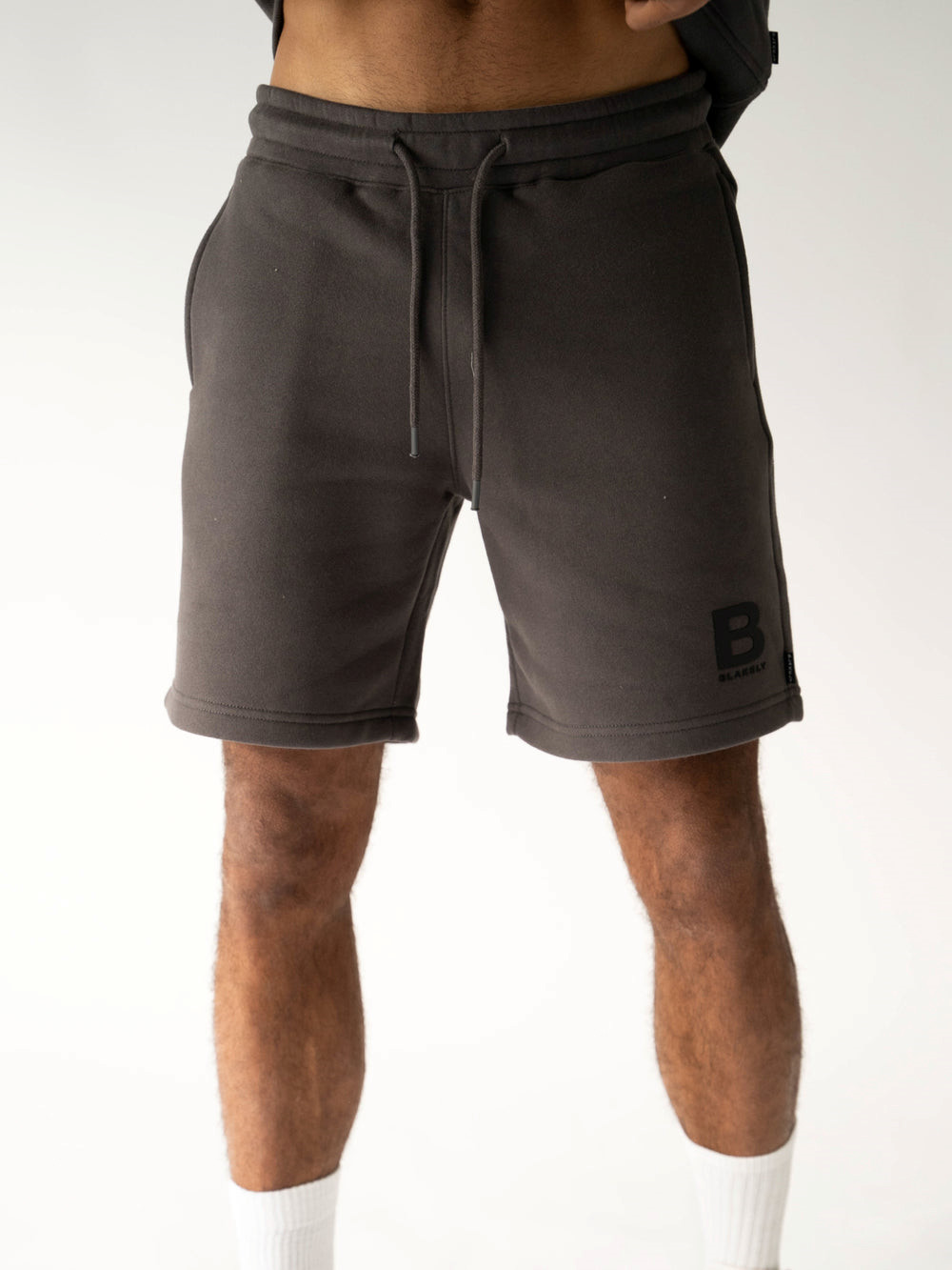 Blakely Blakely London Jogger Shorts Charcoal | ENQ327194