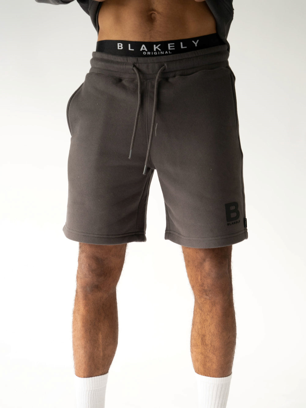 Blakely Blakely London Jogger Shorts Charcoal | ENQ327194