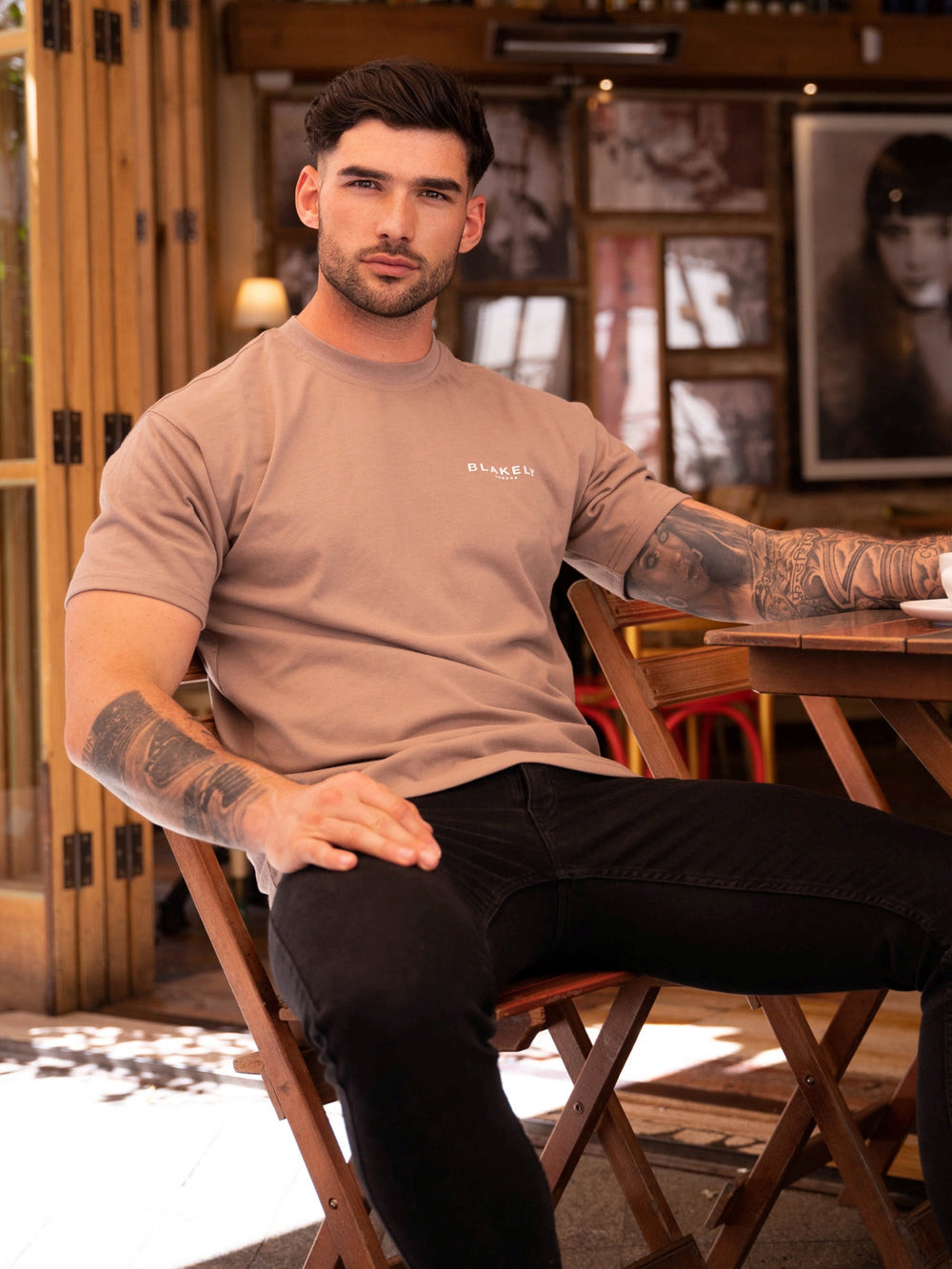 Blakely Blakely London Relaxed Fit T-Shirt Kahverengi | XOL493625