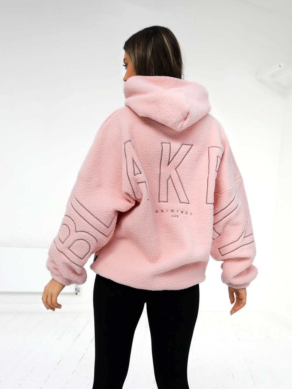 Blakely Borg Isabel Oversized Hoodie Pembe | SXA871596