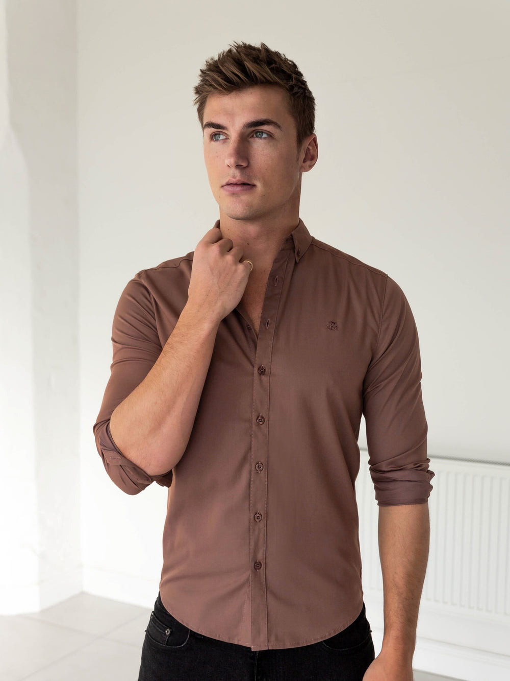 Blakely Burnham Fitted Stretch Shirt | YTN975386