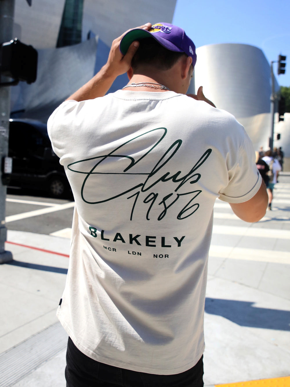 Blakely Club Relaxed T-Shirt Chalk | EXF410756