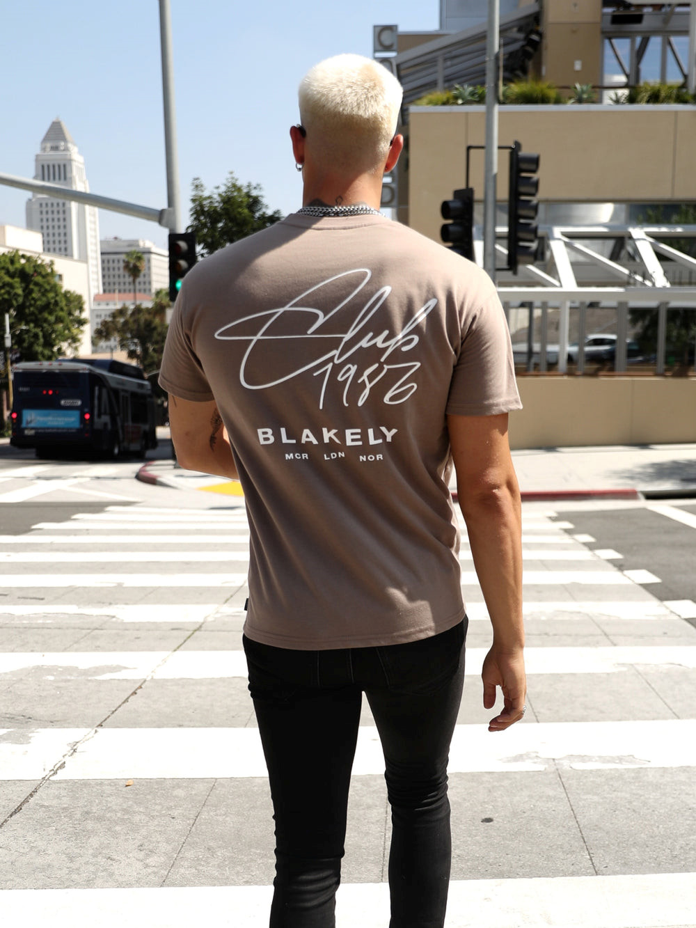 Blakely Club Relaxed T-Shirt Kahverengi | SWZ231754