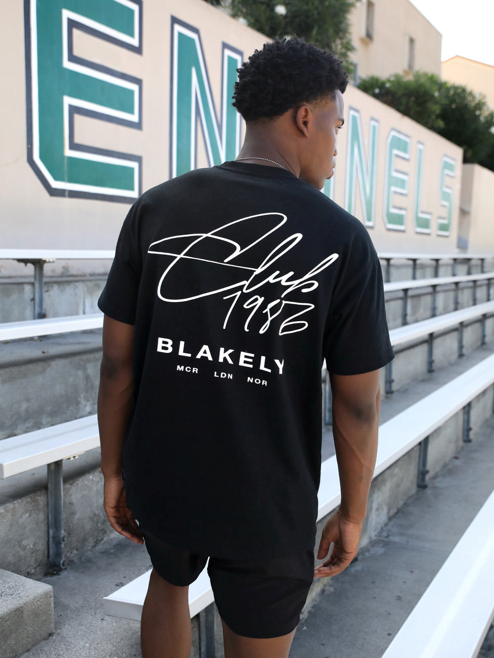 Blakely Club Relaxed T-Shirt Siyah | YWM760218