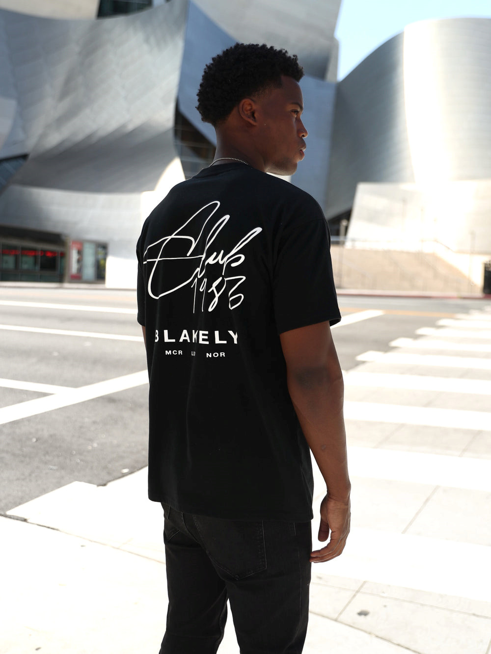 Blakely Club Relaxed T-Shirt Siyah | YWM760218