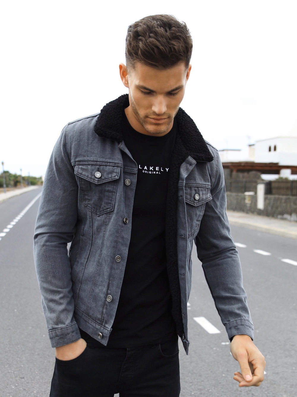 Blakely Daytona Denim Jacket Gri | HLE261948