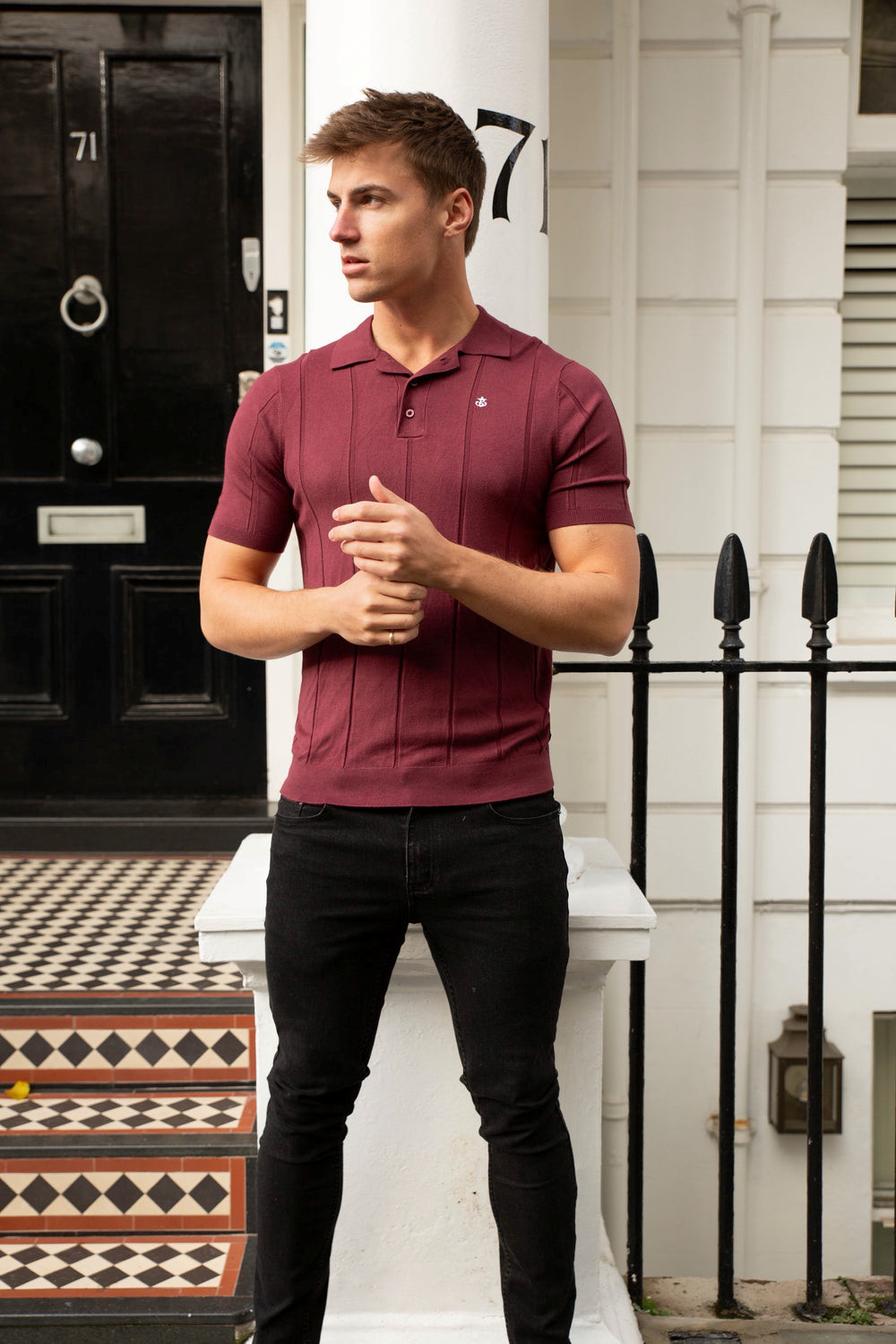 Blakely Finsbury Polo Shirt Bordo | UNZ042738