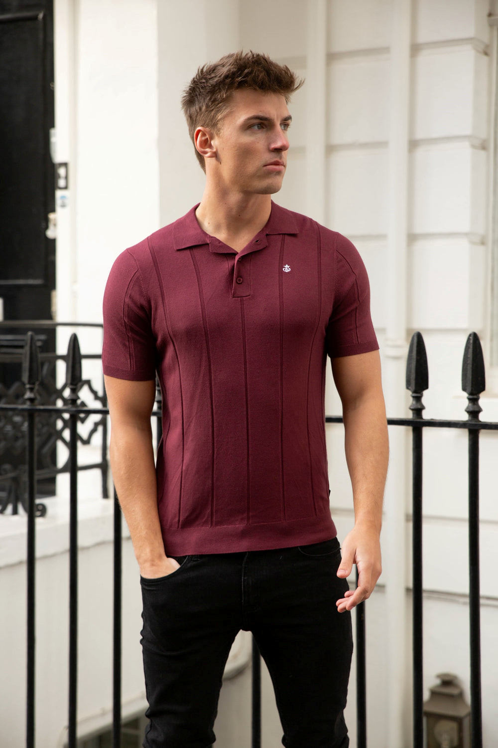 Blakely Finsbury Polo Shirt Bordo | UNZ042738