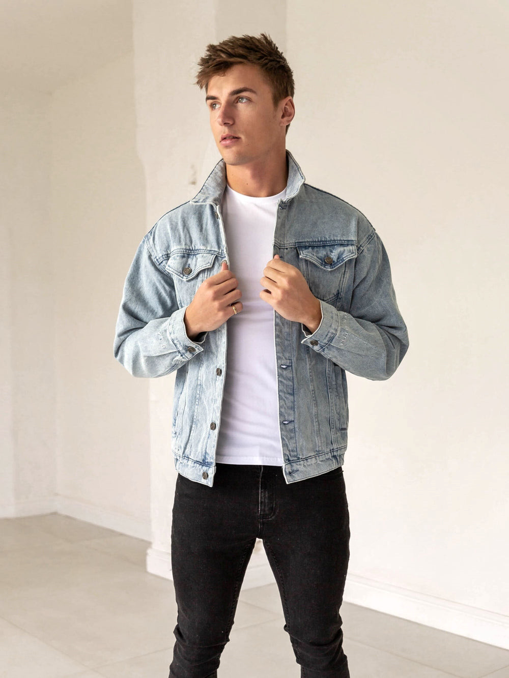 Blakely Greenwich Denim Jacket Mavi | AMK905631