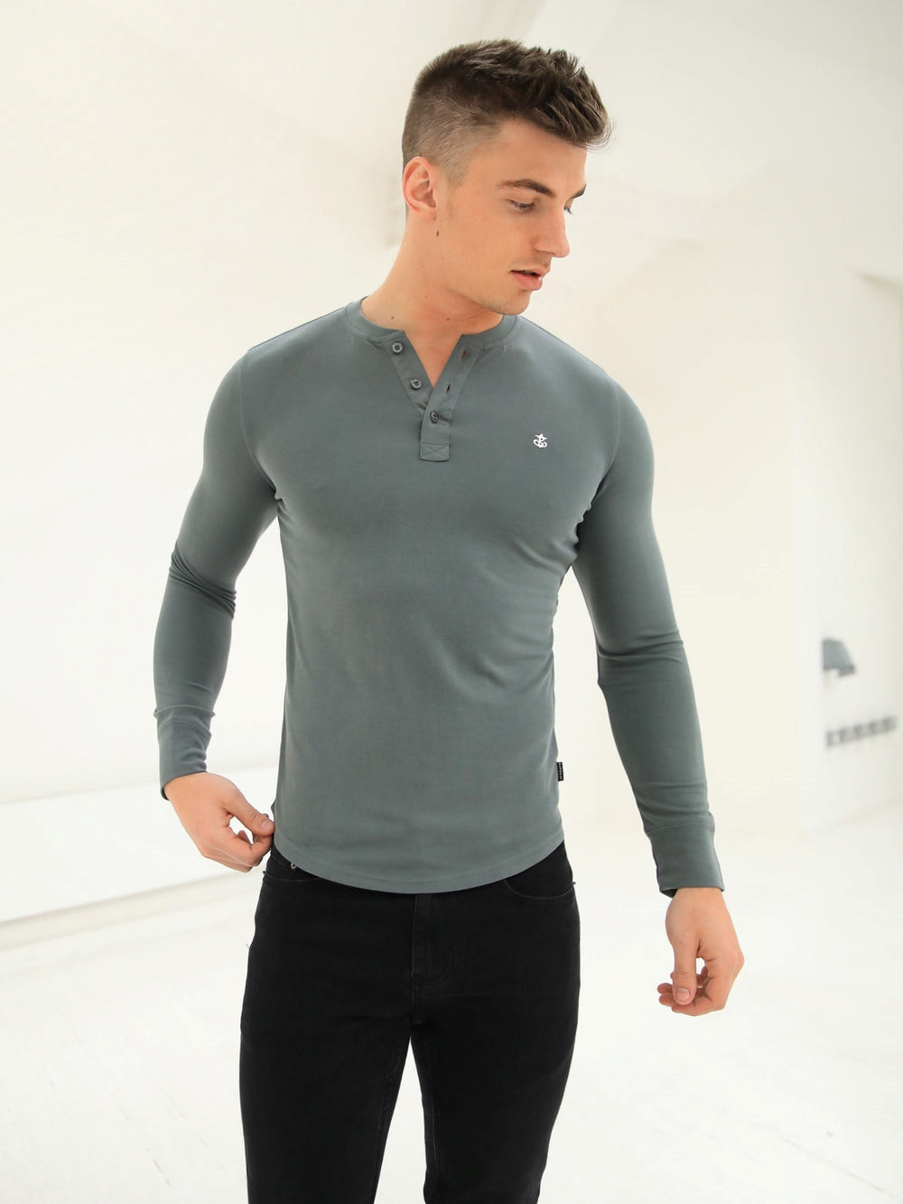 Blakely Henley Brushed Soft T-Shirt Yeşil | MYK854170