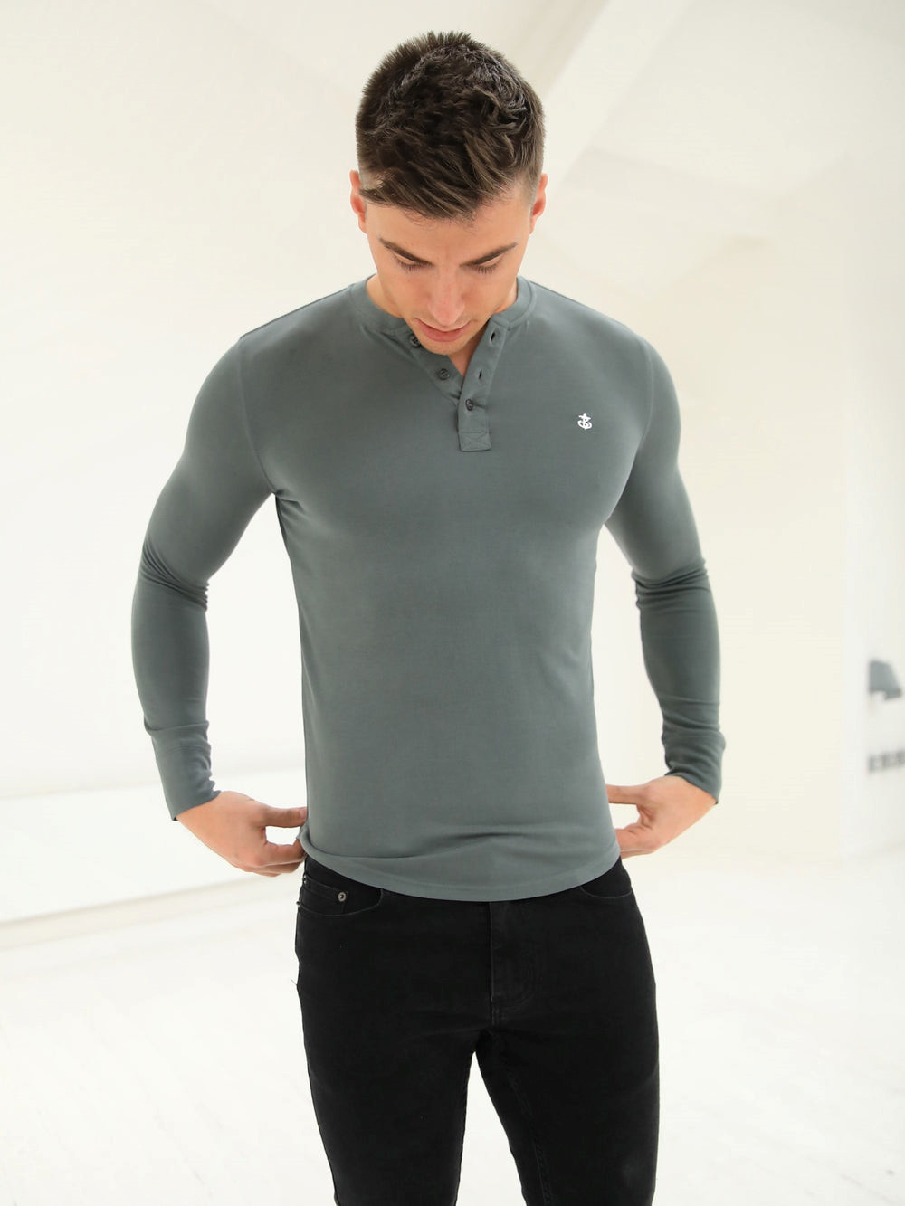 Blakely Henley Brushed Soft T-Shirt Yeşil | MYK854170