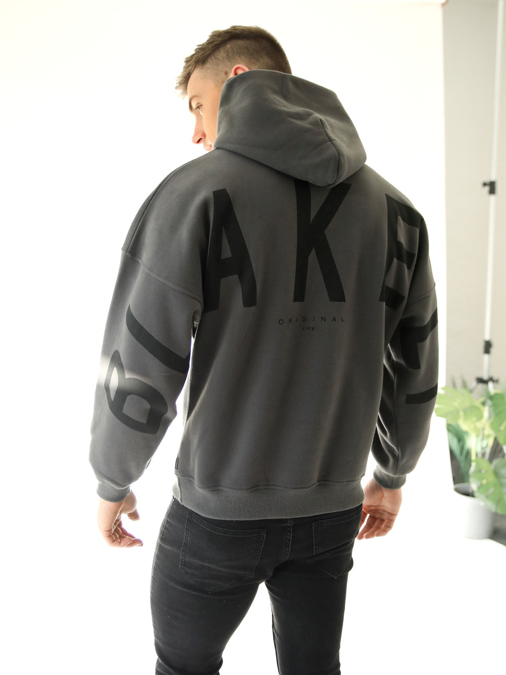 Blakely Idris Oversized Hoodie Ash | RYV523780