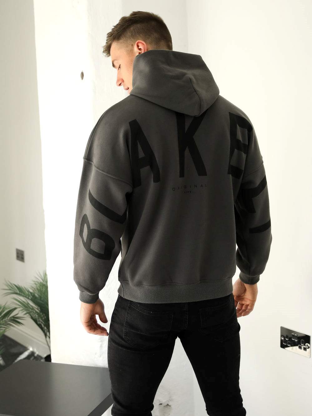 Blakely Idris Oversized Hoodie Ash | RYV523780