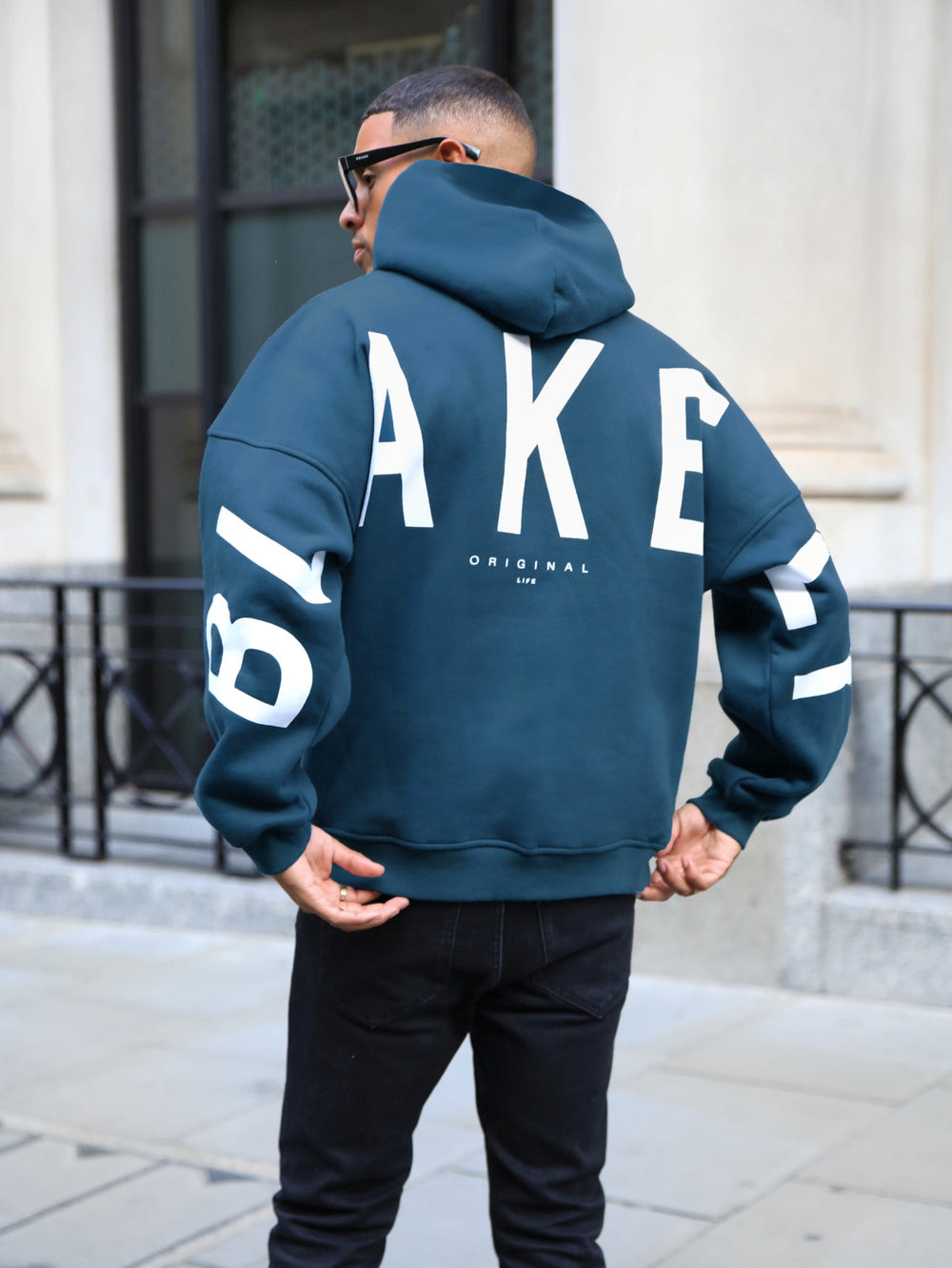 Blakely Idris Oversized Hoodie Koyu | APN436179