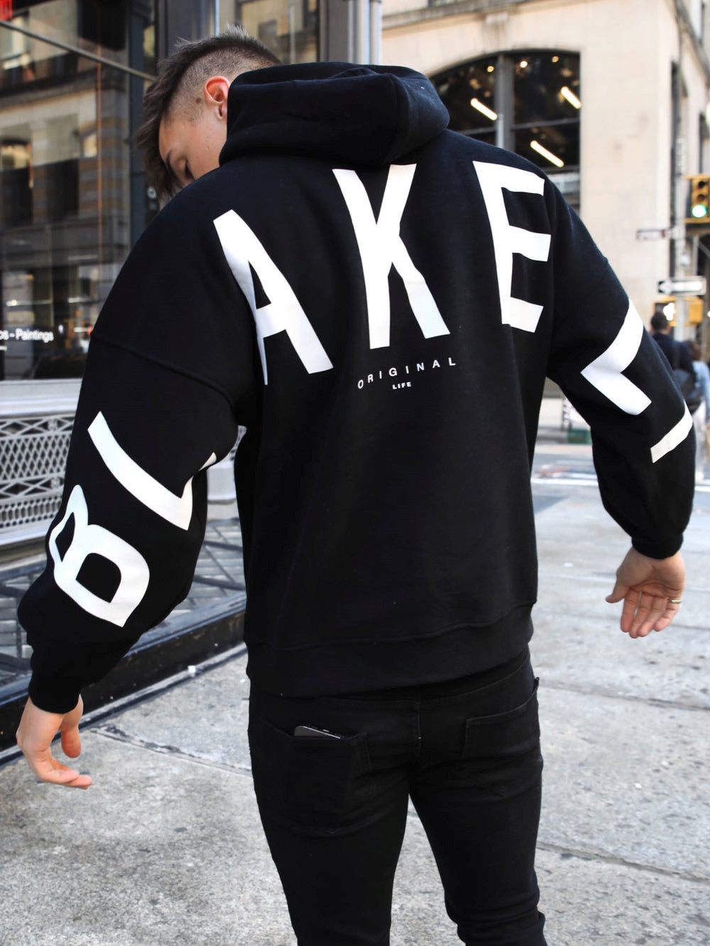 Blakely Idris Oversized Hoodie Siyah | KFQ357809