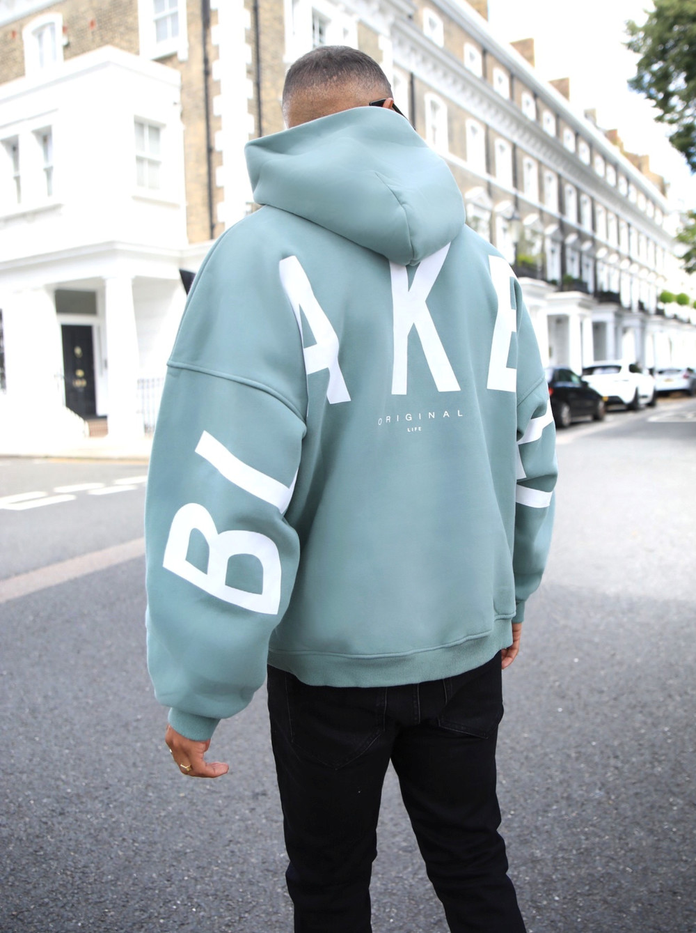 Blakely Idris Oversized Hoodie Yeşil | EOB470651