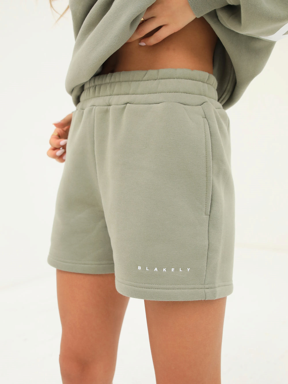 Blakely Isabel Jogger Shorts Zeytin Yeşili | BLY186507