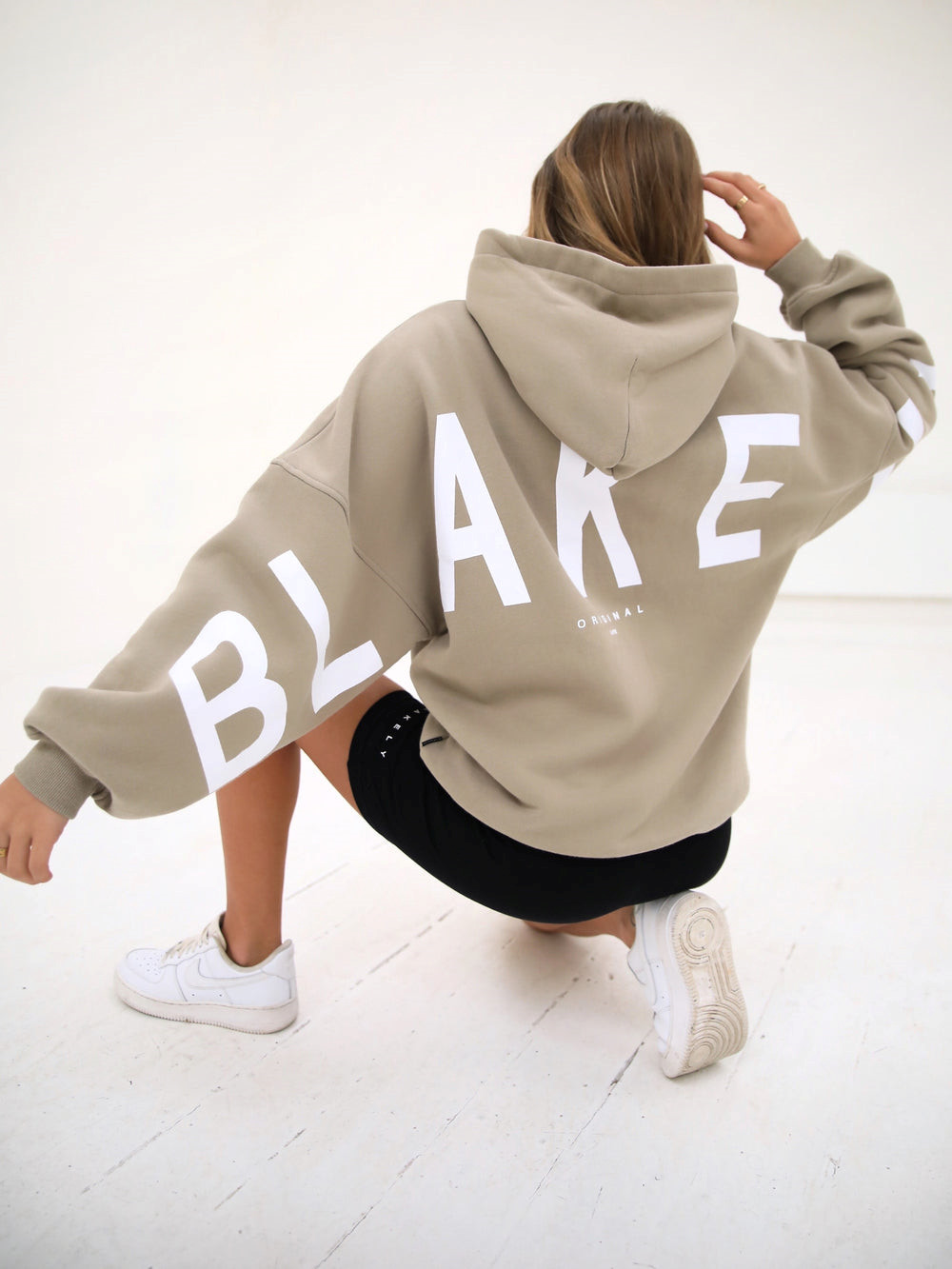 Blakely Isabel Oversized Hoodie Bej Rengi | TKN176350