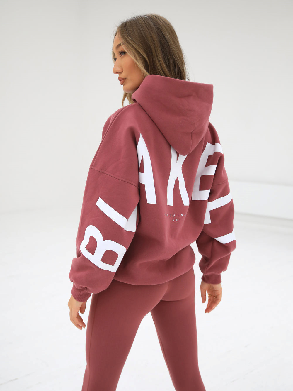 Blakely Isabel Oversized Hoodie Berry | OKV123875