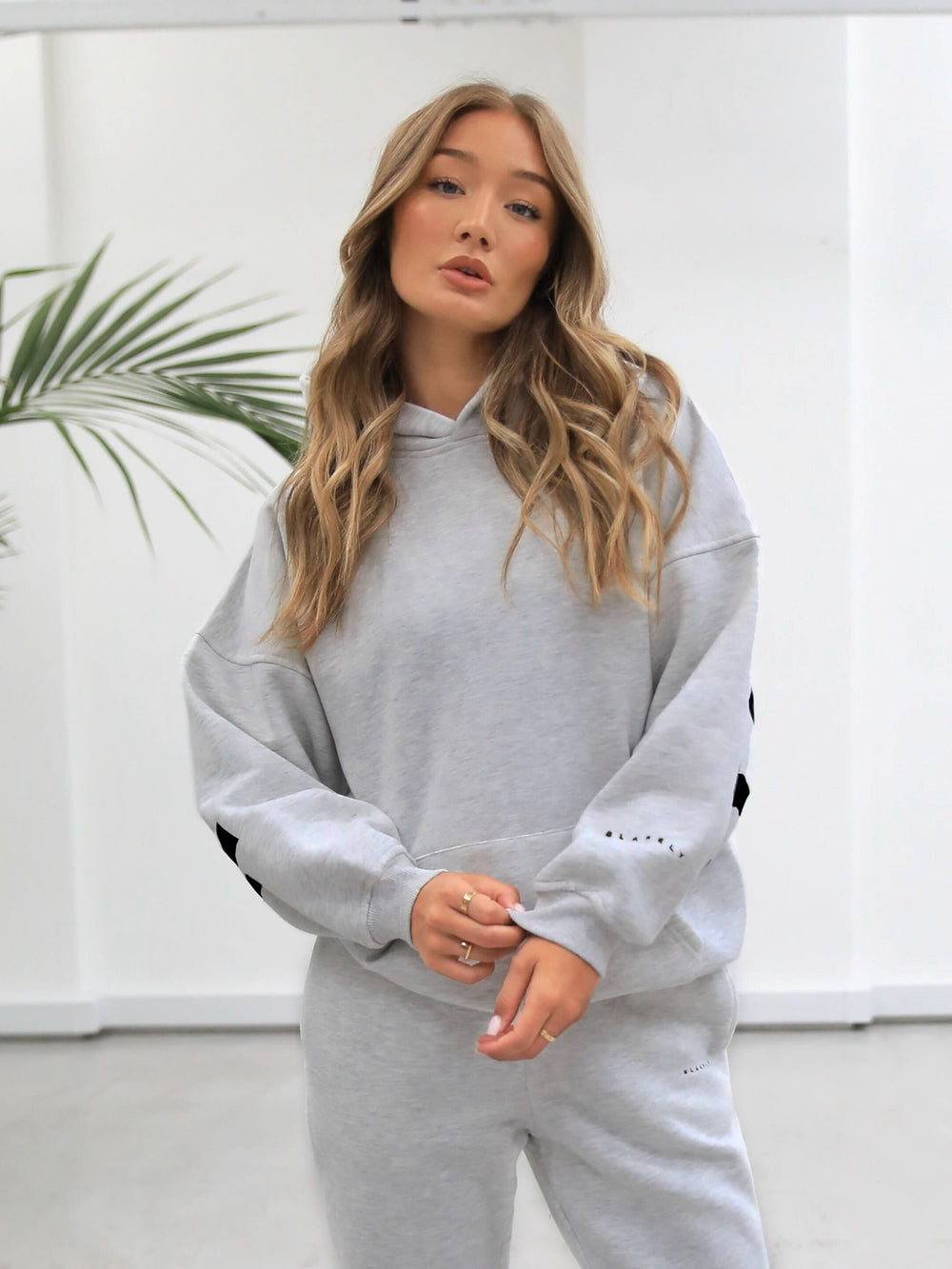 Blakely Isabel Oversized Hoodie Gri | LEX942683