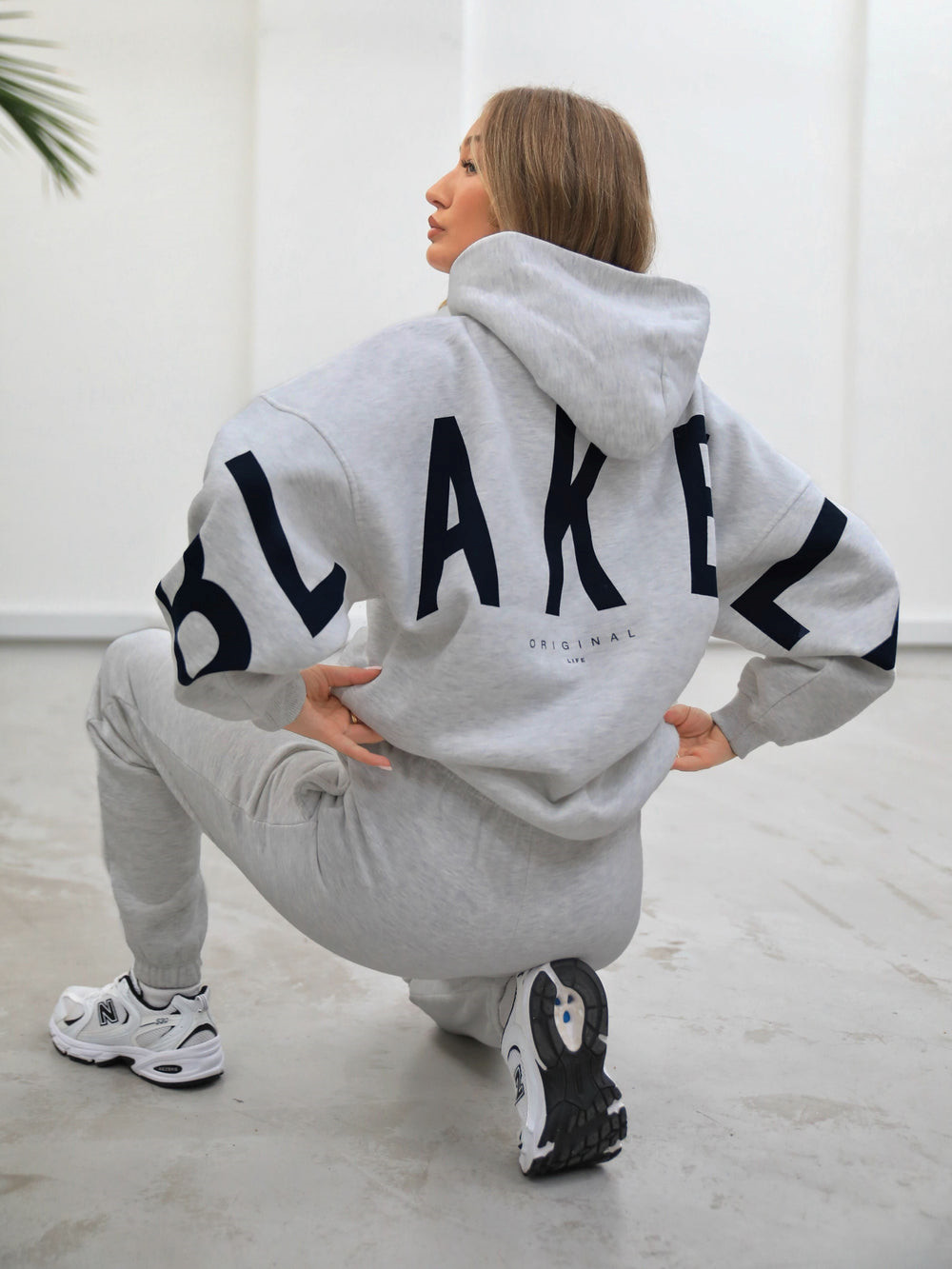 Blakely Isabel Oversized Hoodie Gri | LEX942683