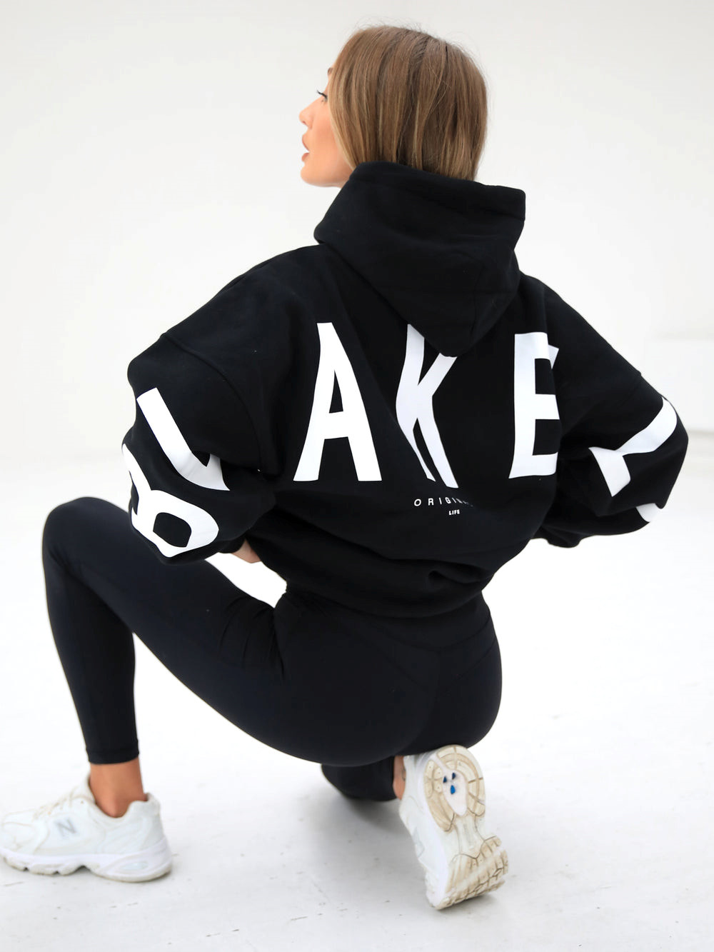 Blakely Isabel Oversized Hoodie Siyah | PIQ572160