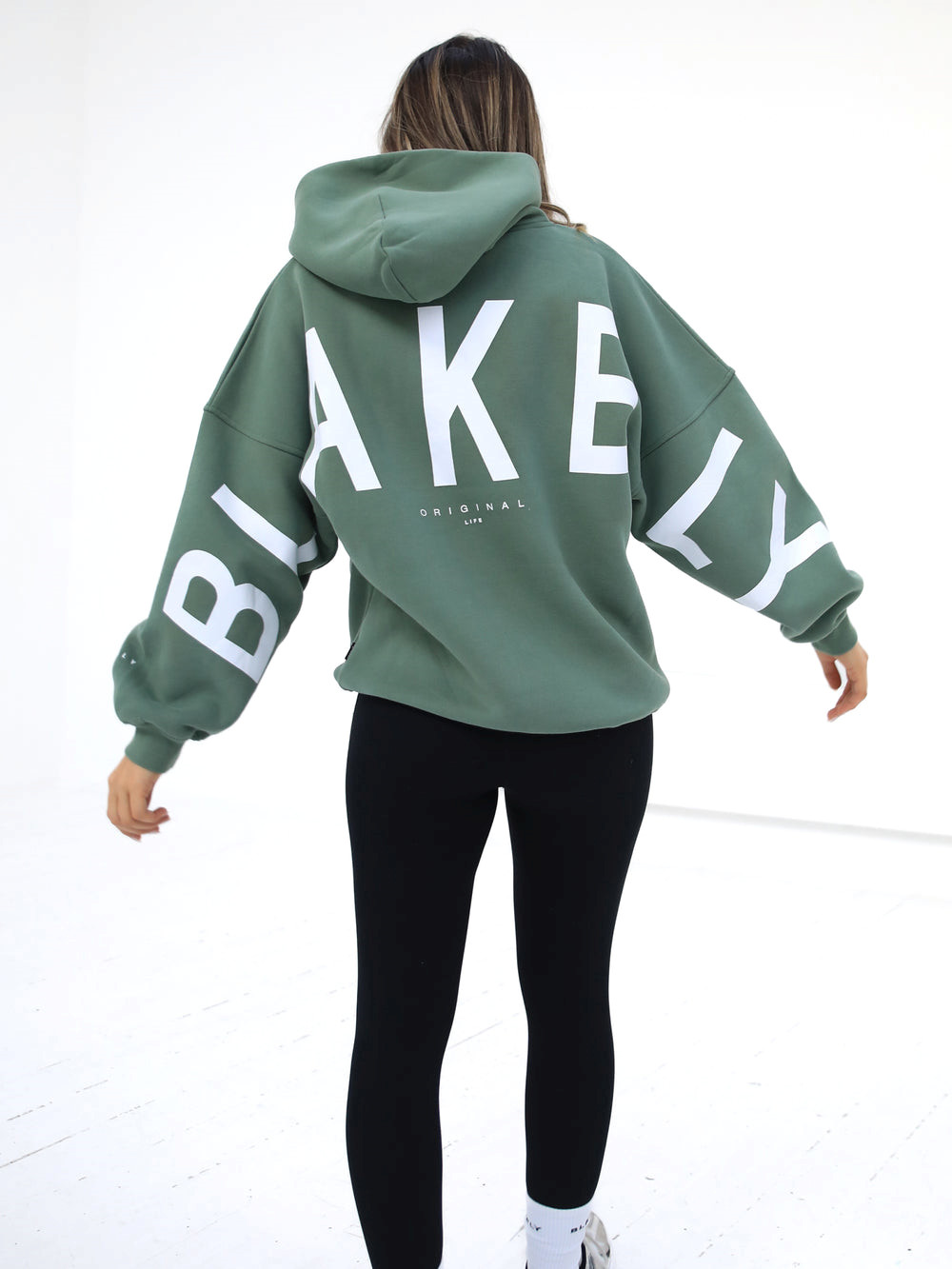 Blakely Isabel Oversized Hoodie Yeşil | YKX318574