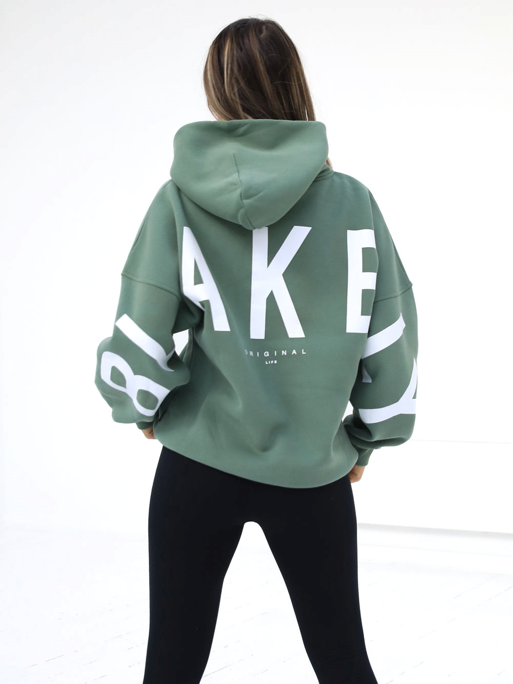 Blakely Isabel Oversized Hoodie Yeşil | YKX318574