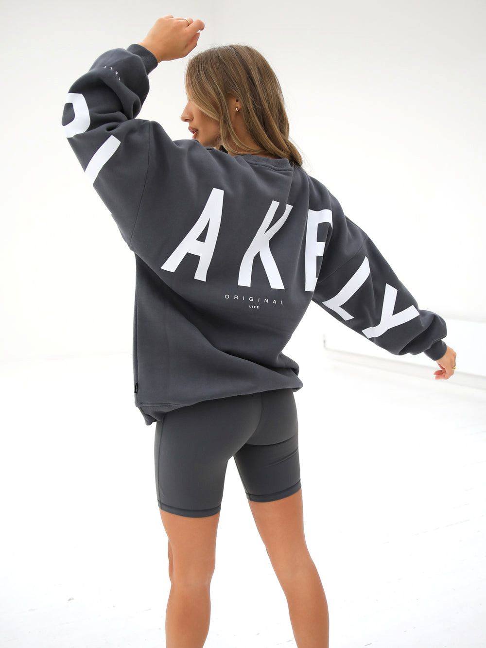 Blakely Isabel Oversized Jumper Charcoal | KVW140953