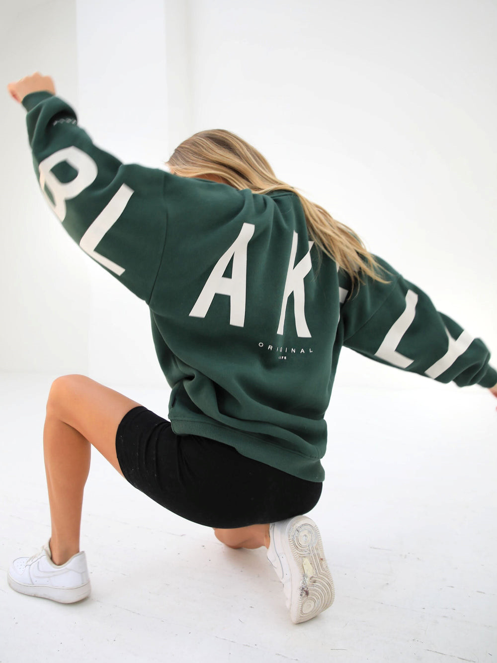 Blakely Isabel Oversized Jumper Koyu Yeşil | GCI356490