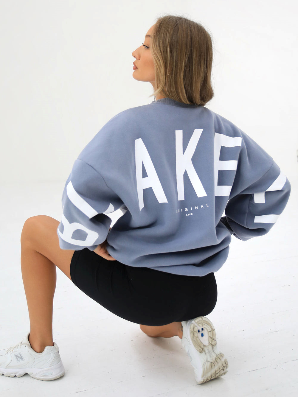 Blakely Isabel Oversized Jumper Mavi | XWE647250