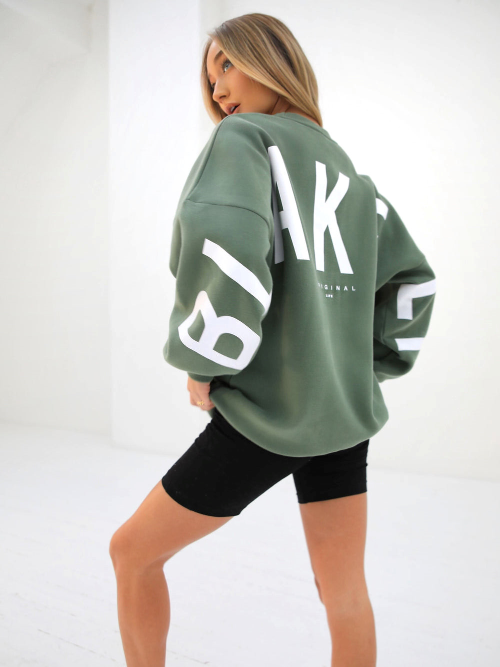 Blakely Isabel Oversized Jumper Yeşil | CPV571936