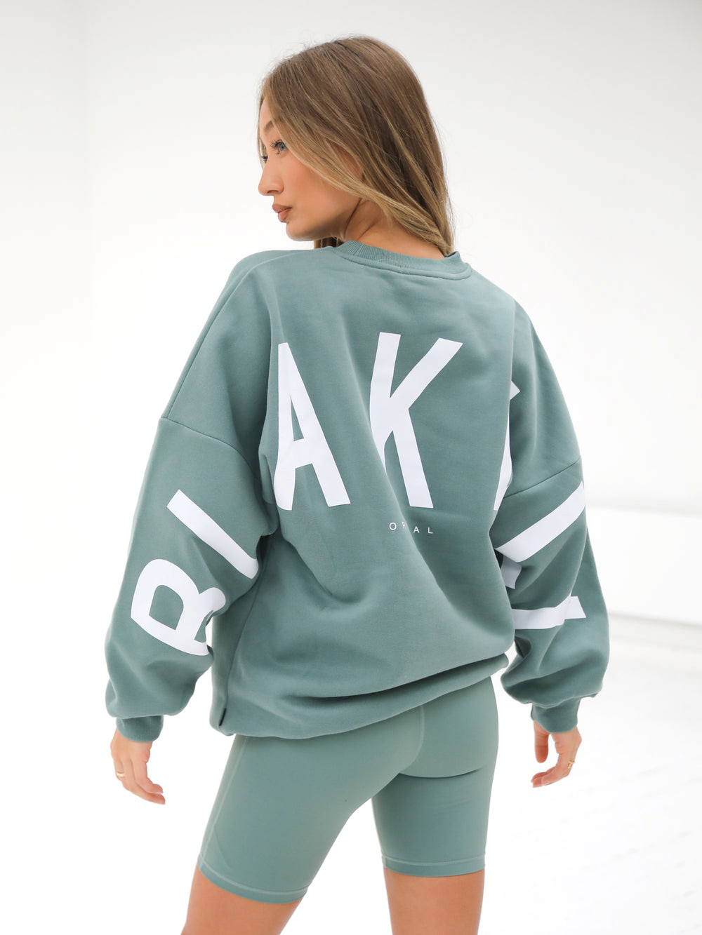 Blakely Isabel Oversized Jumper Yeşil | MUN813640