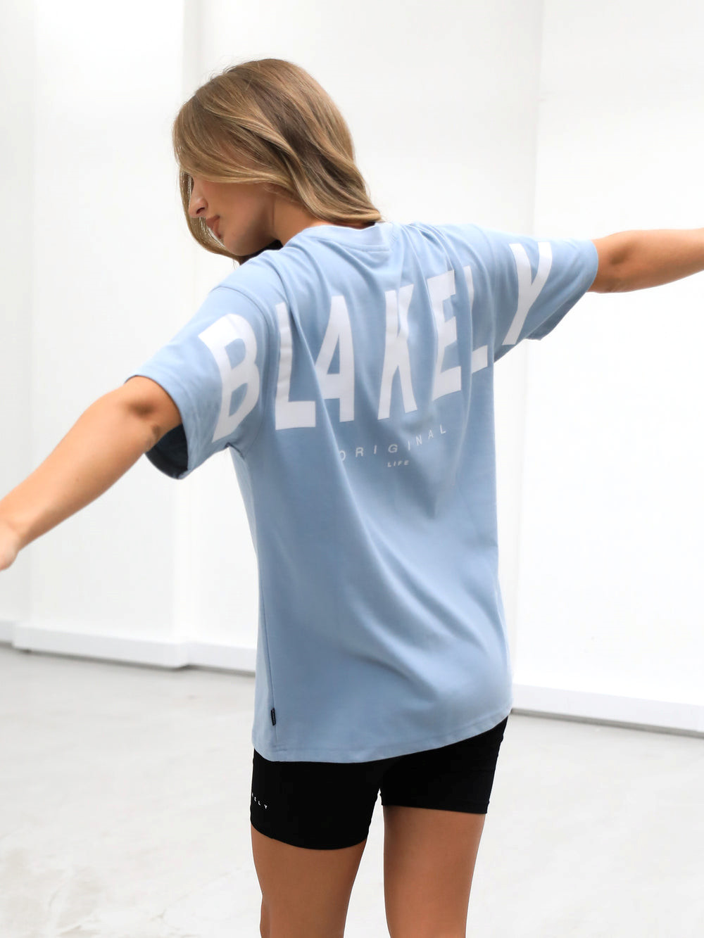 Blakely Isabel Oversized T-Shirt Mavi | EJT259036