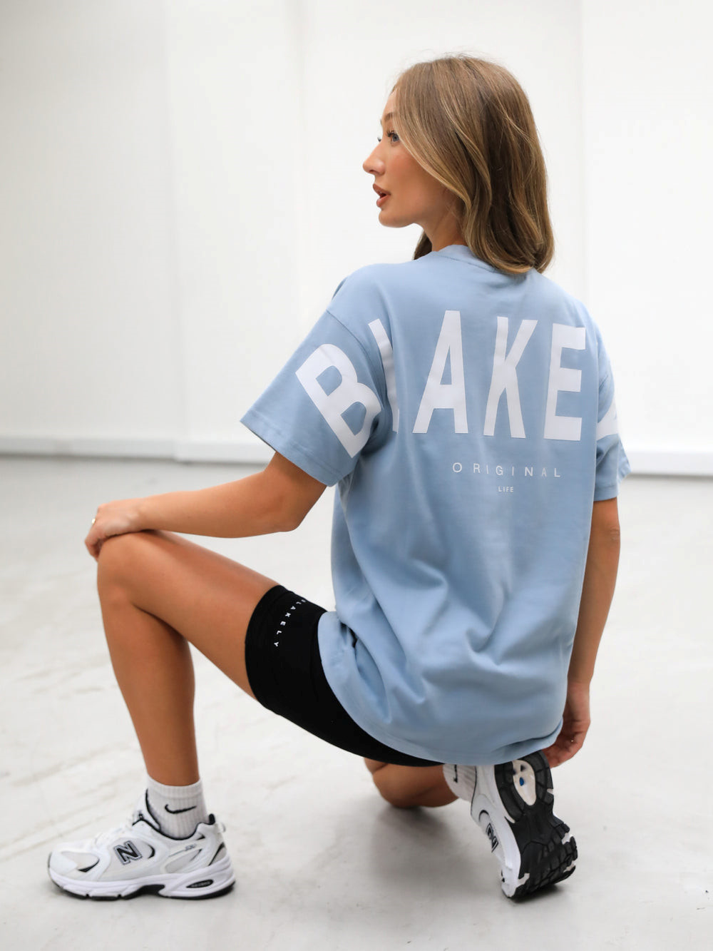 Blakely Isabel Oversized T-Shirt Mavi | EJT259036