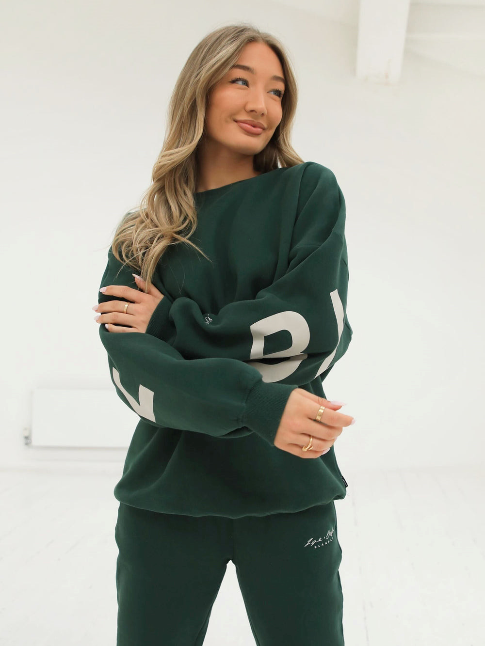 Blakely Life & Style Isabel Oversized Jumper Yeşil | GRW249806