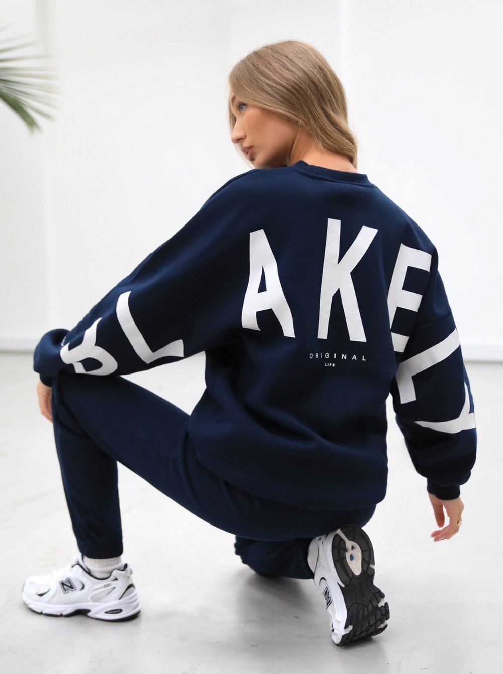 Blakely Life & Style Isabel Oversized Jumper Lacivert Mavi | TUY051293