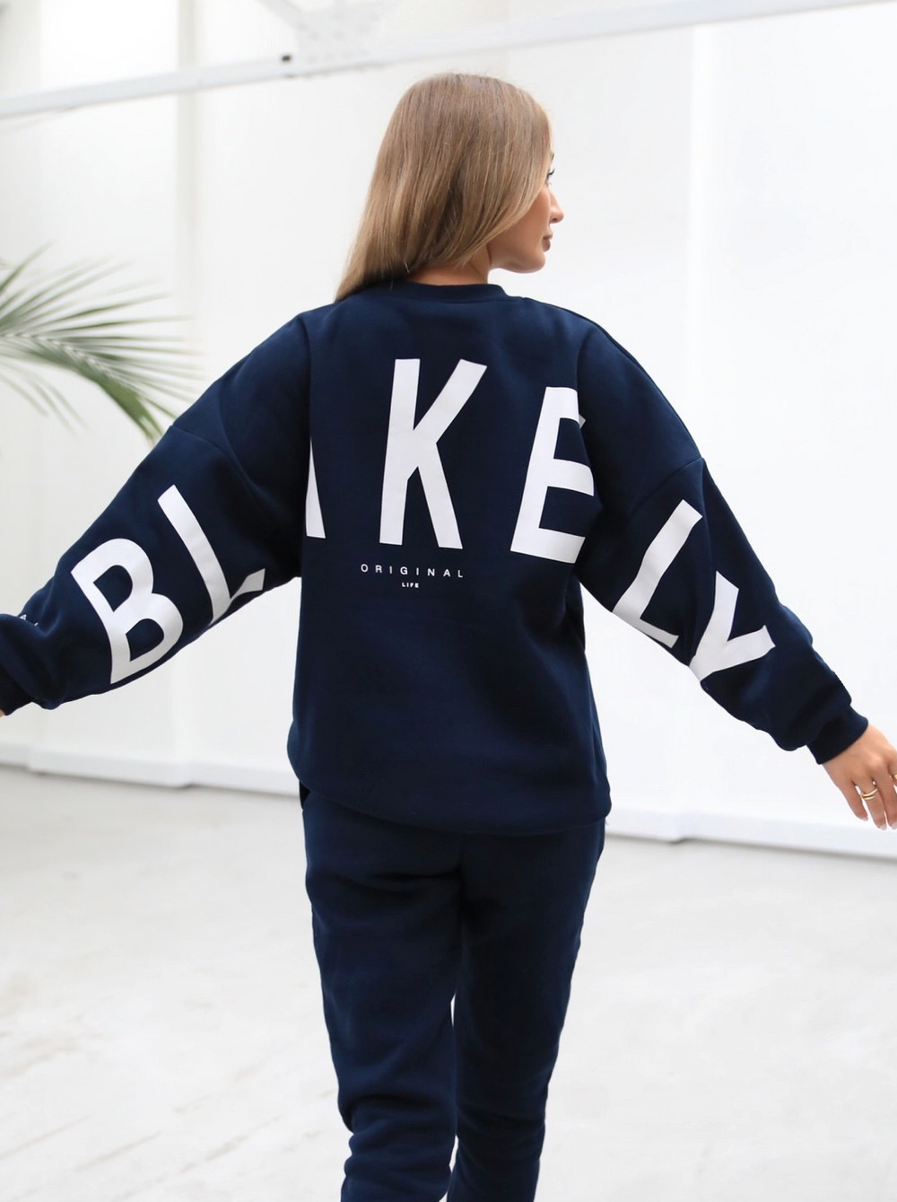 Blakely Life & Style Isabel Oversized Jumper Lacivert Mavi | TUY051293